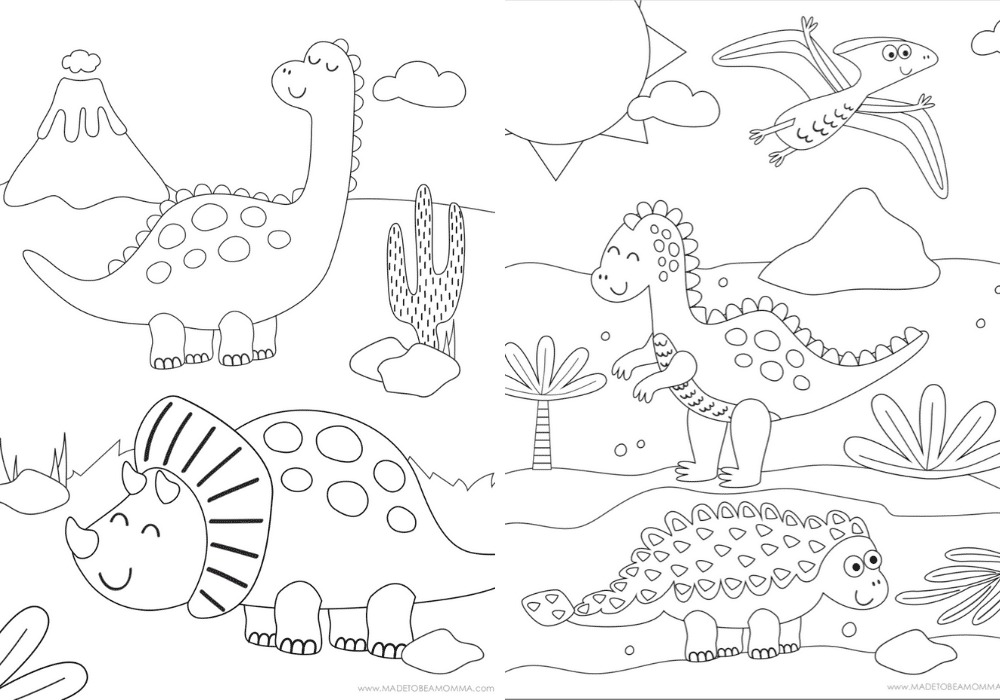 Dinosaur Coloring Pages