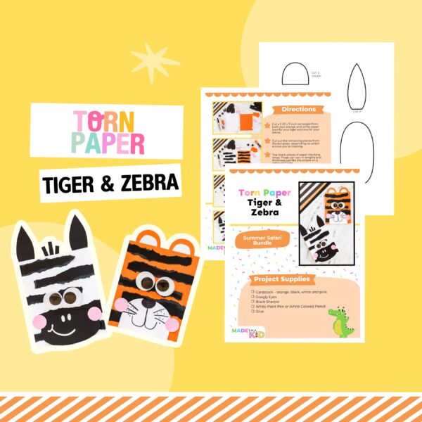 Torn Paper Tiger & Zebra PDF