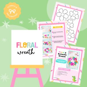 Floral and Butterfly Wreath PDF