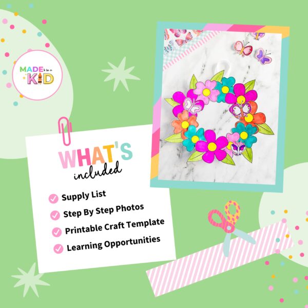 Floral and Butterfly Wreath PDF - Image 2