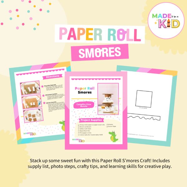 Paper Roll Smores Craft
