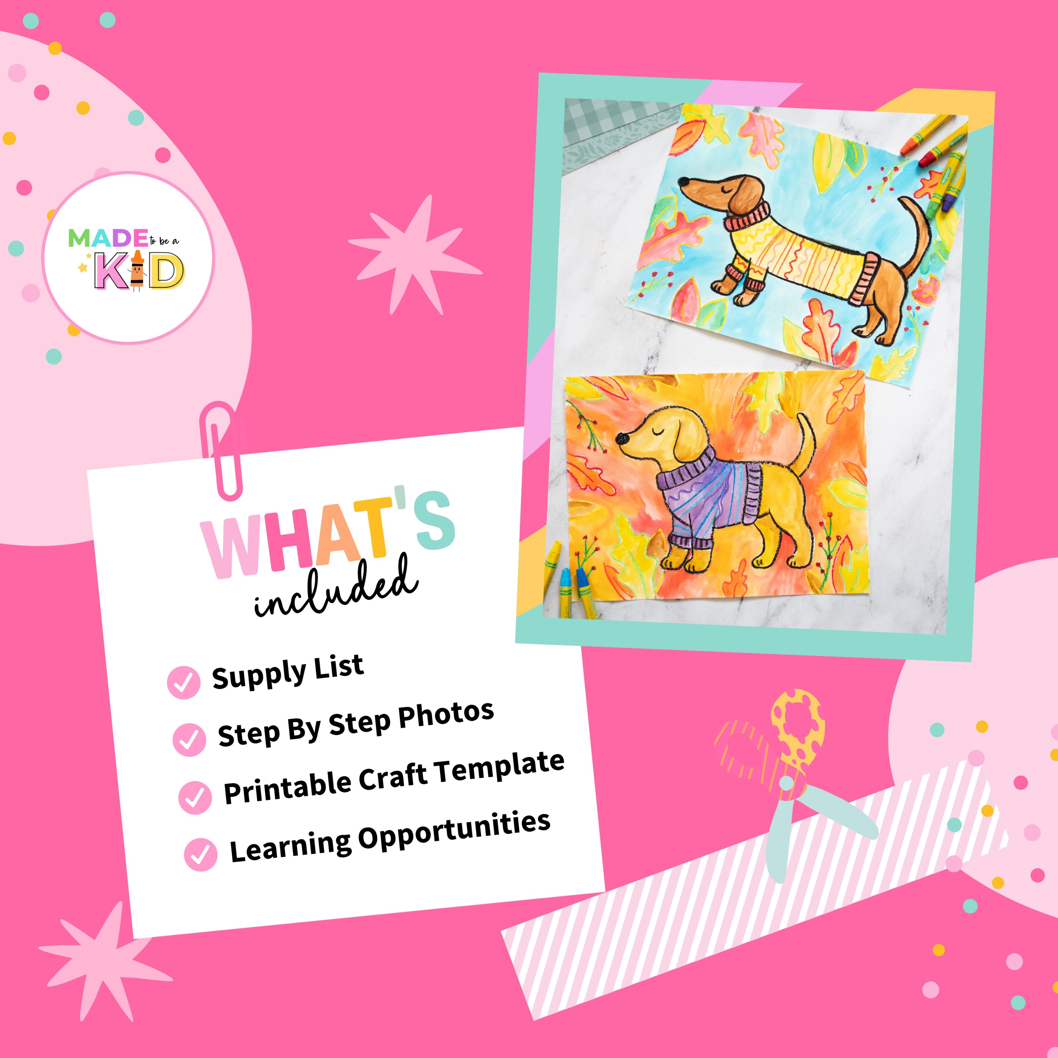 Watercolor Autumn Puppy - Image 2