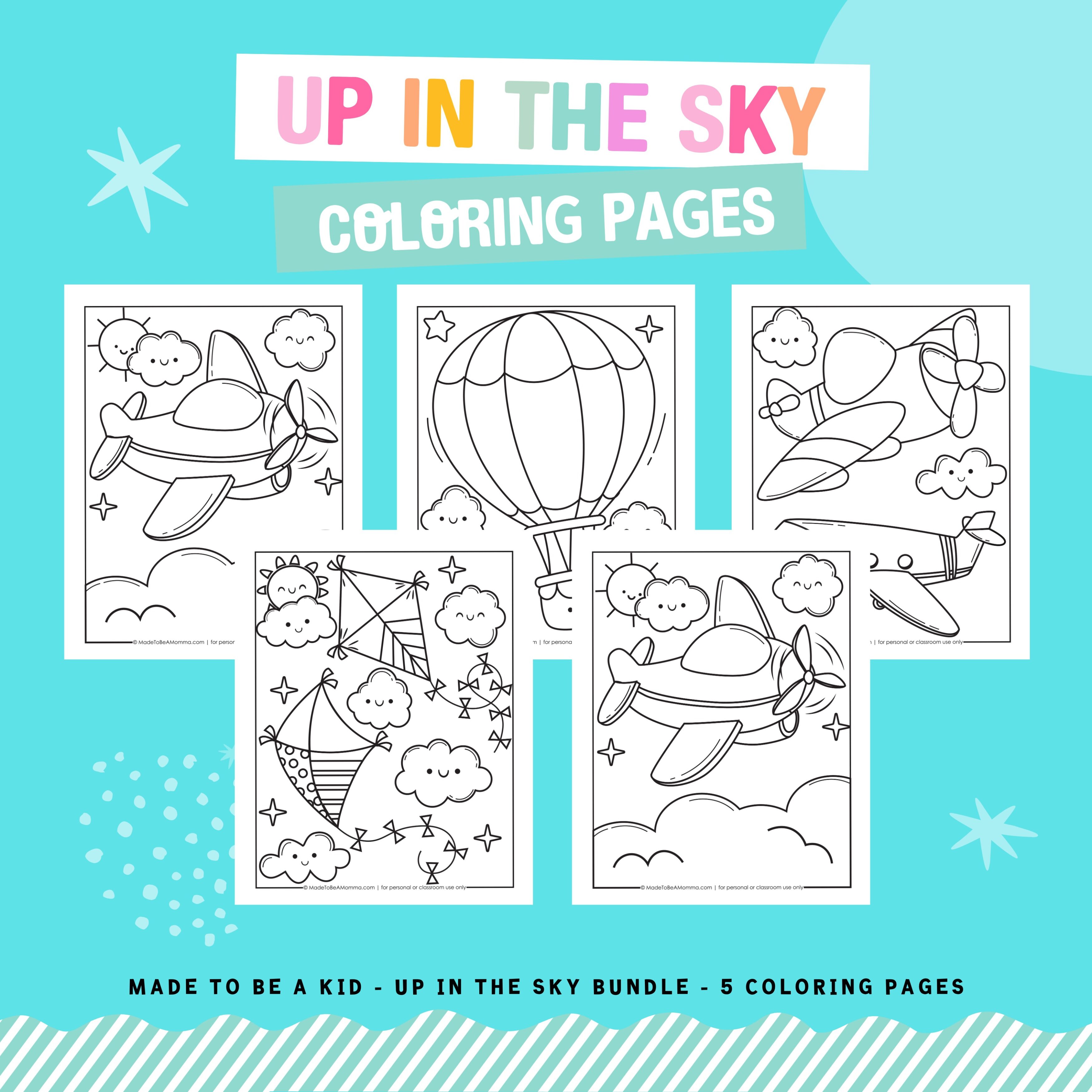 Up in the Sky Coloring Pages