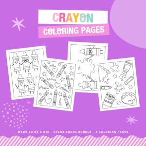 Crayon Coloring Pages