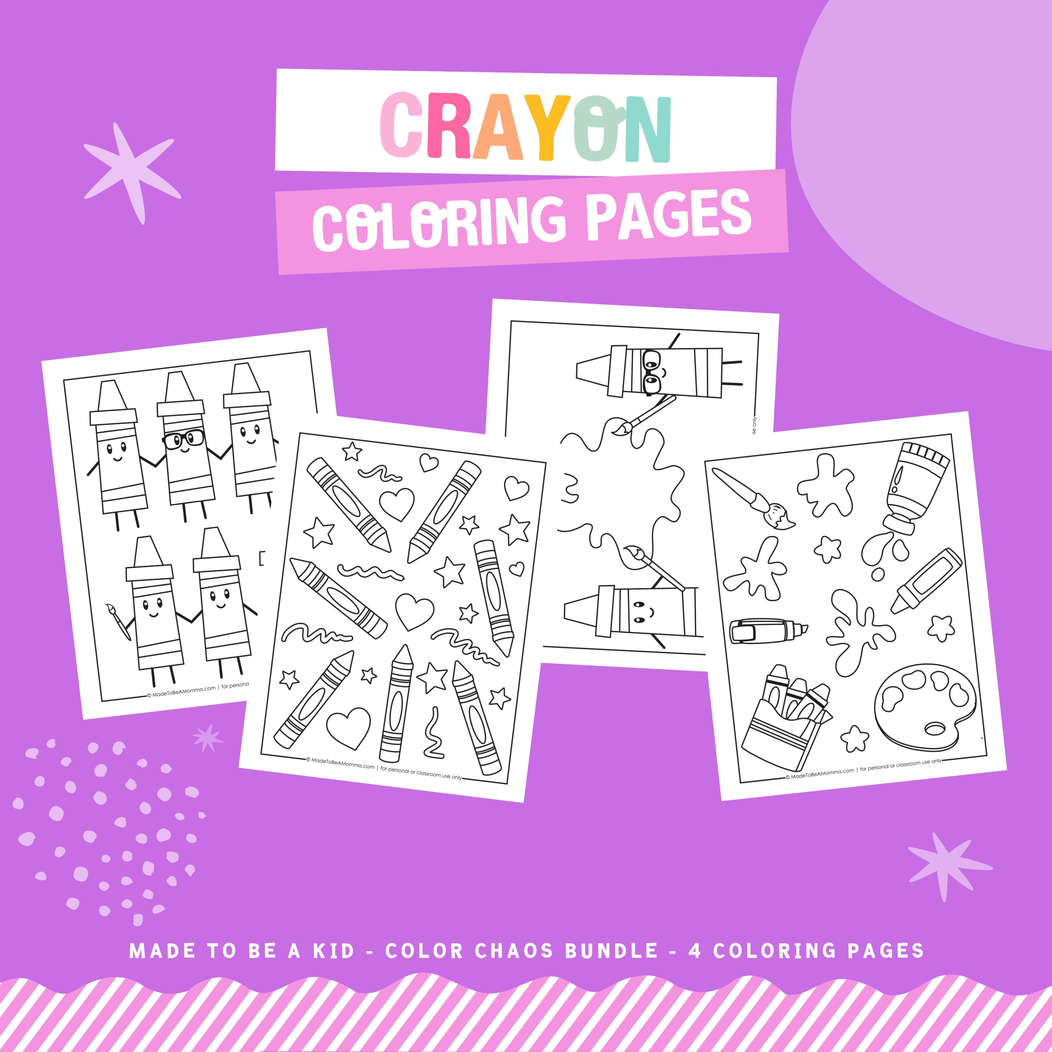 Crayon Coloring Pages