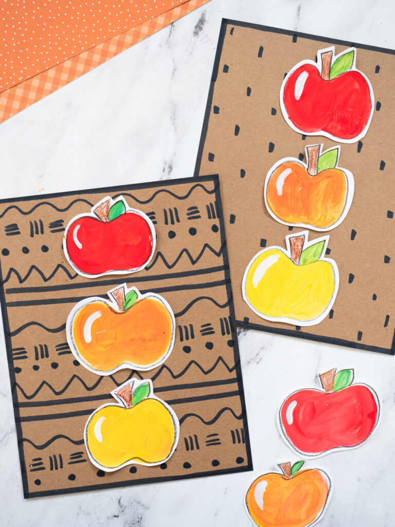 October: Color Mixing Apples